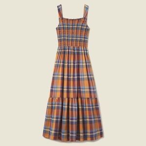 Trovata Birds Of Paradis Dolores Dress In Early Harvest Plaid SzL